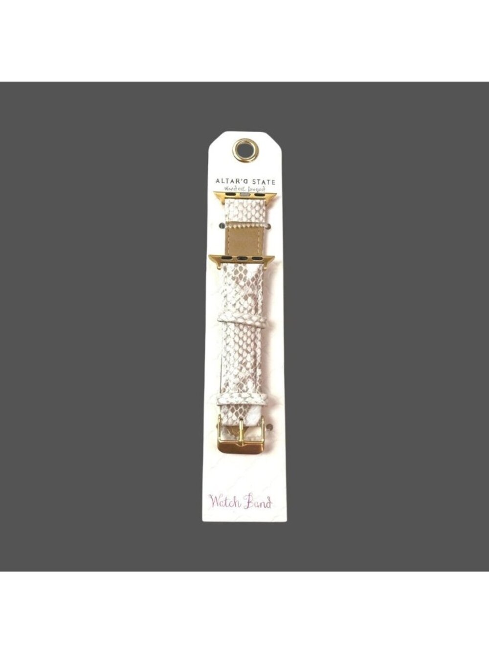 Altar’D State Snake Print Smartwatch Band With Gold Hardware NWT